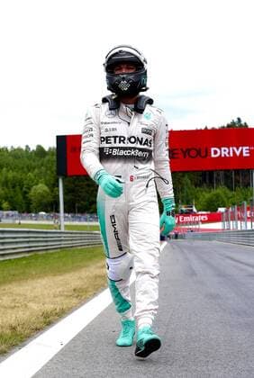 Nico Rosberg; Mercedes Grand Prix, nach Dreher und verpasster Pole zur Box, formula 1 GP, Austria in Spielberg, 20.06.2015 Photo:mspb Jerry Andre Nico Rosberg; nach Dreher und verpasster Pole zur Box, formula 1 GP, Austria