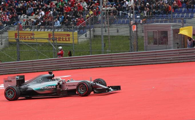 FORMULA 1 - GP of Austria 2015 SPIELBERG,AUSTRIA,20.JUN.15 - MOTORSPORTS, FORMULA 1 - Grand Prix of Austria, Red Bull Ring, practice and qualifying. Image shows Lewis Hamilton (GBR Mercedes GP). GEPAxpictures xAndreasxPranter