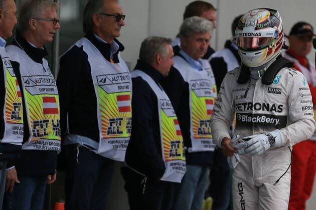 20.06.2015. Red Bull Ring, Spielberg, Austria. F1 Grand Prix of Austria. Mercedes AMG Petronas driver Lewis Hamilton takes pole position 1 for the race xLeannexBoonx  ActionPlus11633629