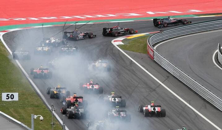 FORMULA 1 - GP of Austria 2015 SPIELBERG,AUSTRIA,20.JUN.15 - MOTORSPORTS, GP2 - Grand Prix of Austria, Red Bull Ring, practice and qualifying. Image shows the start. GEPAxpictures xAndreasxPranter