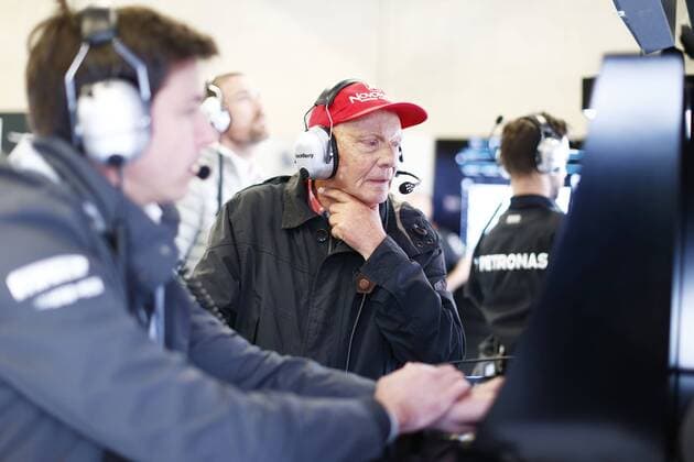 Motorsports: FIA Formula One World Championship WM Weltmeisterschaft 2015, Grand Prix of Austria, Niki Lauda (AUT, Mercedes AMG Petronas F1 Team), xHOCHxZWEIx