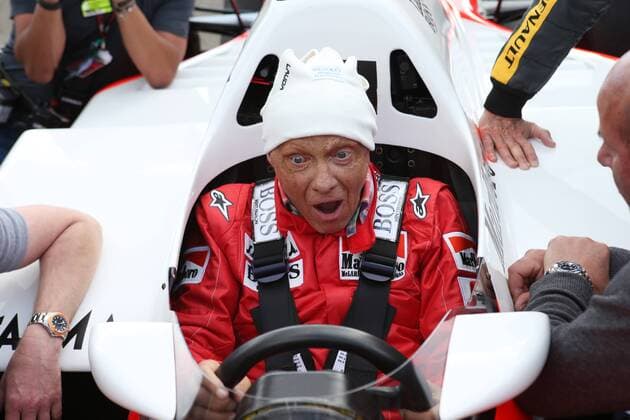 FORMULA 1 - GP of Austria 2015 SPIELBERG,AUSTRIA,20.JUN.15 - MOTORSPORTS, FORMULA 1 - Grand Prix of Austria, Red Bull Ring, legends race. Image shows Niki Lauda. GEPAxpictures xAndreasxPranter