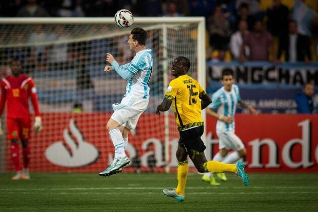 Argentina-Jamaica VINA DEL MAR, CHILE - 06 20 2015: X JAMAICA ARGENTINA - Argentina& 39;s Lionel Messi during the match between Argentina-Jamaica, valid for the third round of the first phase of group B Copa America 2015 held at the Estadio Sausalito. (Photo: Marcelo Machado de Melo FotoArena)  MarceloxMachadoxdexMelo