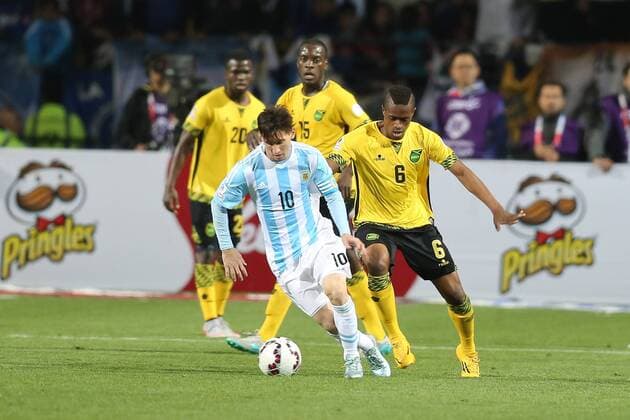 Argentina-Jamaica VINA DEL MAR, CH - 06 20 2015: ARGENTINA X JAMAICA - during the match between Argentina-Jamaica held at Estadio Sausalito, Vina Del Mar in Group B of the Copa America. (Photo: Carlos Ezequiel Vannoni FotoArena).  CarlosxEzequielxVannoni