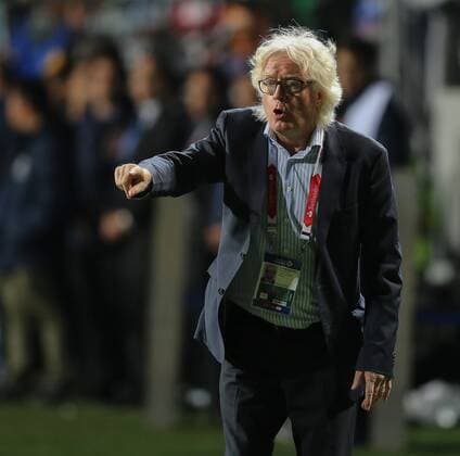 Argentina-Jamaica VINA DEL MAR, CH - 06 20 2015: ARGENTINA X JAMAICA - Winfried Schäfer during the match between Argentina-Jamaica held at Estadio Sausalito, Vina Del Mar in Group B of the Copa America. (Photo: Carlos Ezequiel Vannoni FotoArena).  CarlosxEzequielxVannoni
