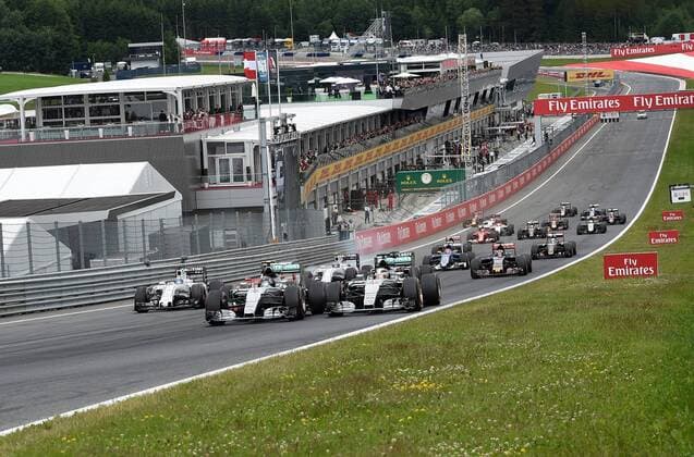Start, Porsche Supercup, formula 1 GP, Austria in Spielberg, 21.06.2015 Foto: mspb Lukas Gorys Start; formula 1 GP, Austria