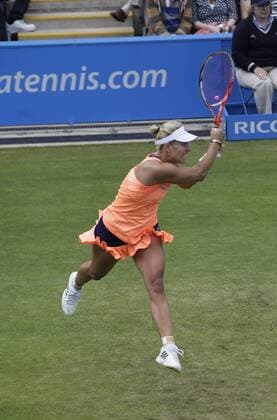 21.06.2015. Birmingham, England. Aegon Classic Tennis Tournament. Angelique Kerber (Ger) in action agains Karolina Pliskova (Cze)during her singles final xAlanxMartinx  ActionPlus11634002