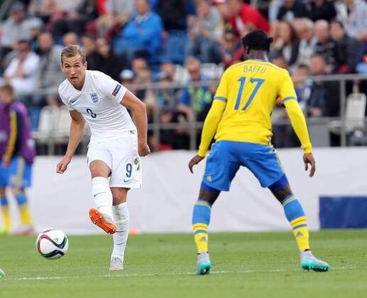 England s Harry Kane in action Sweden v England - UEFA Under 21 s - Andruv Stadium - Czech Republic - 21st June 2015 - Picture David Klein Sportimage EDITORIAL USE ONLY. No use with unauthorised audio, video, data, fixture lists, club league logos or live services. Online in-match use limited to 120 images, no video emulation. No use in betting, games or single club league player publications.