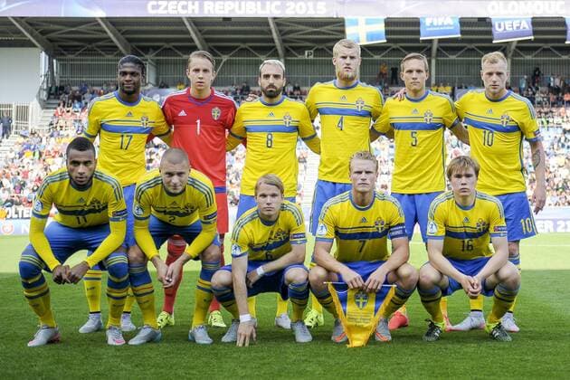 June 21, 2015 - Olomouc - 150621 SWE Mannschaftsbild - U21 U 21 EM - JohannaLundberg BILDBYRAN kod JL 135403 News - June 21, 2015  - ZUMAb138