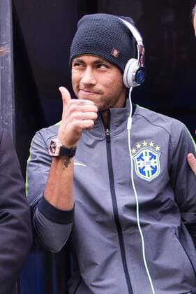 Brazil vs Venezuela SANTIAGO, CHILE - 06 21 2015: BRAZIL X VENEZUELA - Neymar Jr. of Brazil is seen at the exit of the tunnel with access to the field before the match between Brazil vs Venezuela, valid for the third round of the first phase of Group C of the Copa America 2015 , held at the Estadio Monumental David Arellano. (Photo: Marcelo Machado de Melo FotoArena)  MarceloxMachadoxdexMelo