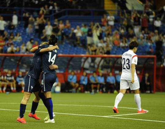 celebration marie laure delie (FRA) FOOTBALL : Frankreich vs Südkorea (Korea) - FIFA WM Frauenfußball, Nationalteam - 21 06 2015 MOHAMEDKADRI 