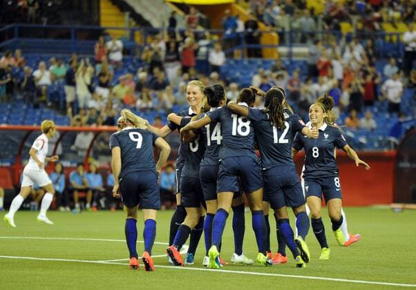celebration marie laure delie (FRA) FOOTBALL : Frankreich vs Südkorea (Korea) - FIFA WM Frauenfußball, Nationalteam - 21 06 2015 MOHAMEDKADRI 