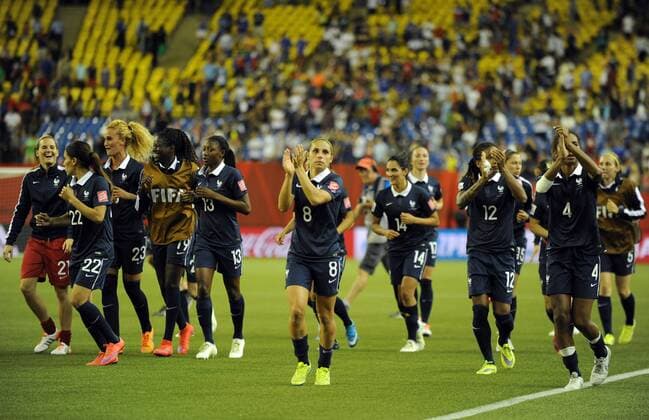Jubel Frankreich - FOOTBALL : Frankreich vs Südkorea (Korea) - FIFA WM Frauenenfußball, Nationalteam - 21 06 2015 MOHAMEDKADRI 
