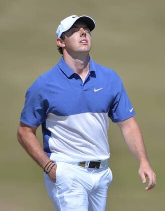 Rory McIlroy walks off the 14th green after a par during the fourth round of the 115th U.S. Open Championship at Chambers Bay on June 21, 2015 in University Place, Washington.  SEA2015062116 KEVINxDIETSCH