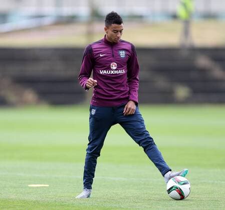 England s Jesse Lingard during training England Training Session- UEFA Under 21 s - Legionarska Training Ground - Czech Republic - 22nd June 2015 - Picture David Klein Sportimage EDITORIAL USE ONLY. No use with unauthorised audio, video, data, fixture lists, club league logos or live services. Online in-match use limited to 120 images, no video emulation. No use in betting, games or single club league player publications.