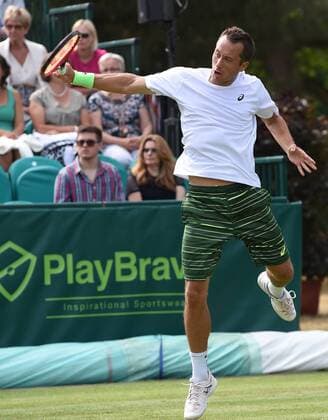 23.06.2015. Slough, England. The Boodles Tennis Tournament. Philipp Kohlschreiber in action against Robin Haase xJonxBromleyx  ActionPlus11634613