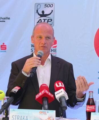 TENNIS - ATP Tennis Herren Erste Bank Open 2015 VIENNA,AUSTRIA,24.JUN.15 - TENNIS - ATP World Tour, Erste Bank Open, press conference PK Pressekonferenz Image shows tournament director Herwig Straka (Erste Bank Open 500). GEPAxpictures xChristianxOrt