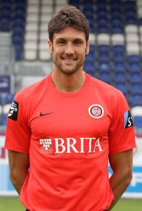 24.06.2015, xxxx, Fussball 3.Liga, SV Wehen Wiesbaden Fototermin, Porträttermin 2015 2016 Neuzugang Kevin Pezzoni (SV Wehen Wiesbaden) Portrait