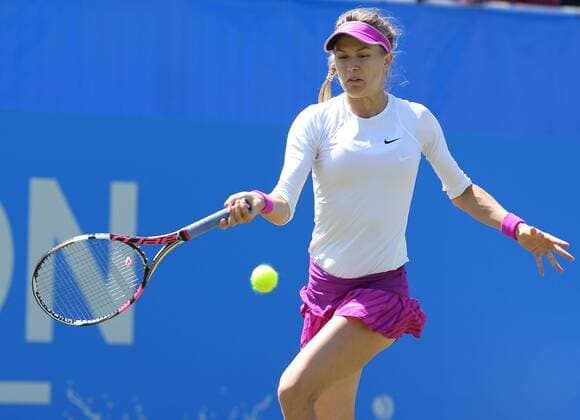 TENNIS - WTA Tennis Damen Aegon International 2015 EASTBOURNE,ENGLAND,24.JUN.15 - TENNIS - WTA Tour, Aegon International. Image shows Eugenie Bouchard (CAN). GEPAxpictures xAlanxGrieves