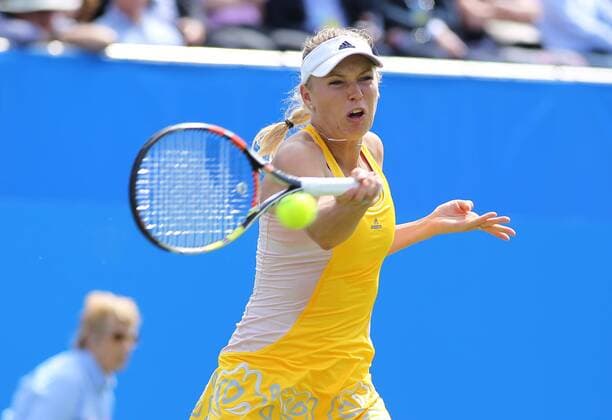 TENNIS - WTA Tennis Damen Aegon International 2015 EASTBOURNE,ENGLAND,24.JUN.15 - TENNIS - WTA Tour, Aegon International. Image shows Caroline Wozniacki (DEN). GEPAxpictures xAlanxGrieves