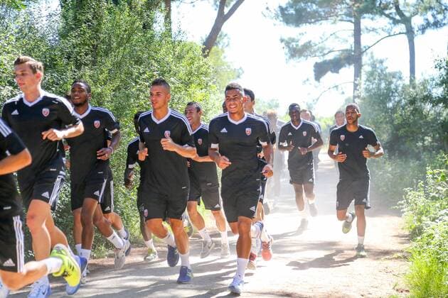 Fussball, Frankreich - Ligue 1, Lauf-Training FC Lorient BrunoPerrel BrunoP 