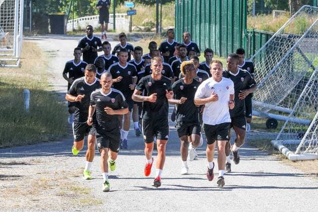 Fussball, Frankreich - Ligue 1, Lauf-Training FC Lorient BrunoPerrel BrunoP 
