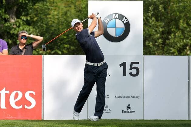 Aktuell Golf BMW International Open in München Eichenried Moosinning Martin Kaymer (GER) am Abschlag, Tee , BMW International Open 2015, Tag 1, Golf, 25.06.2015 , Copyright: Kolbert Eibner-Pressefoto EP_CKT