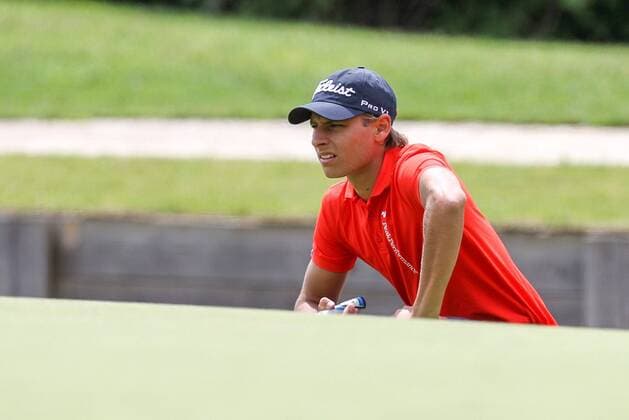 Moosinning Joakim Lagergren (SWE) beim lesen der Puttlinie , BMW International Open 2015, Tag 1, Golf, 25.06.2015 , Copyright: Kolbert Eibner-Pressefoto EP_CKT