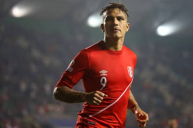 Football, Bolivia v Peru Copa America 2015. Peru s player Paolo Guerrero celebrates his goal against Bolivia during the finals quarters for Copa America, at Bicentenario German Becker stadium. Temuco, Chile. 26 06 2015 Dragomir Yankovic Photosport Bolivia v Peru, Copa America 2015. 