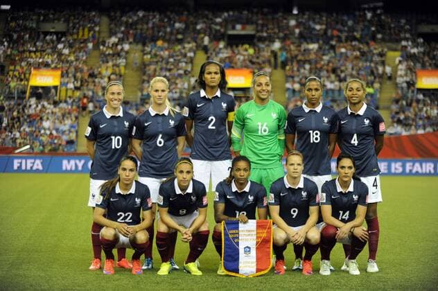 Aktuell Fußball, Damen WM, Team Frankreich 1 4 Finale - FIFA WM Damen, Nationalteam - 26 06 2015 MohamedKadri 