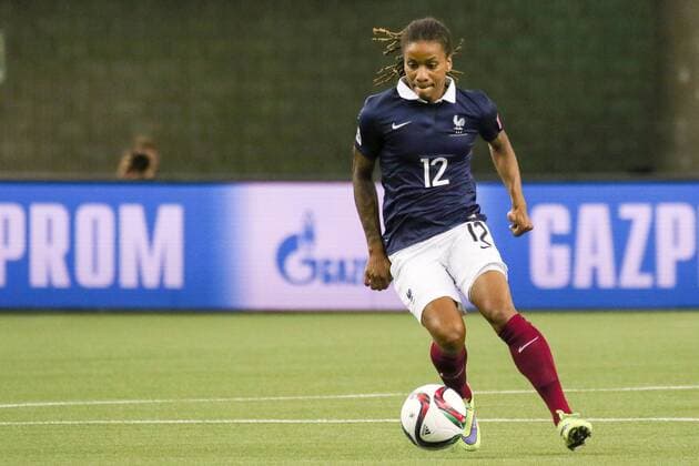 Elodie Thomis (Frankreich), Freisteller, Einzelbild, Aktion, Action, Fussball, FIFA Frauen-WM 2015, Deutschland - Frankreich, xozx