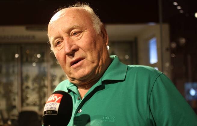 Ehemaliger FC Bayern-Spieler Dieter Brenninger Fussball Erlebniswelt in der Allianz Arena FC Bayern München 50 Jahre Bundesliga-Aufstieg 26.06.2015