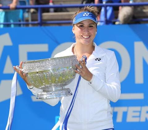 TENNIS - WTA Tennis Damen Aegon International 2015 EASTBOURNE,ENGLAND,27.JUN.15 - TENNIS - WTA Tour, Aegon International, final, award ceremony. Image shows Belinda Bencic (SUI). GEPAxpictures xAlanxGrieves