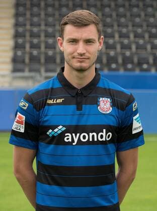 27.06.2015, xfux, Fussball 2.Bundesliga, FSV Frankfurt Fototermin, v.l. Porträttermin 2015 2016 Florian Ballas (FSV Frankfurt) Portrait