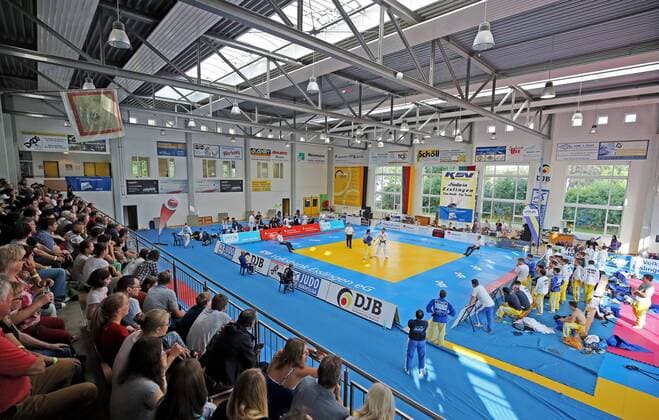 KSV Esslingen Deutschland, Esslingen, 27.06.2015, Judo, Bundesliga, KSV Esslingen - JC Leipzig: Kampfsporthalle Esslingen Mettingen.