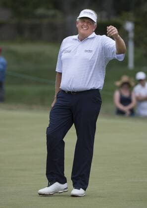 June 27, 2015 - Sacramento, California, USA - Colin Montgomerie reacts after he missed a birdie putt on the 15th green during round three of the 2015 U.S. Senior Open at Del Paso Country Club on Saturday, June 27, 2015 in Sacramento, Calif. Golf 2015 - U.S. Senior Open - ZUMAs76_