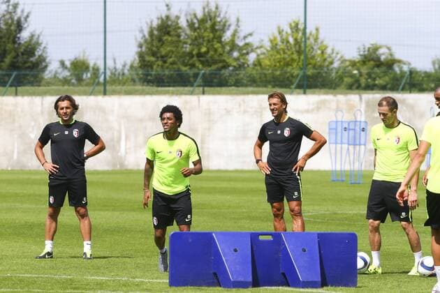 Patrice Bomel ( assistent Losc ) Herve Renard ( entraineur LOSC ) FOOTBALL : Reprise Entrainement LOSC - 29 06 2015 GwendolineLeGoff Panoramic 