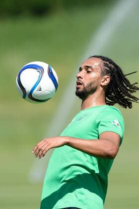 Benoit Assou Ekotto FOOTBALL : AS Saint Etienne - Ligue 1 - 30 06 2015 FredericChambert Panoramic 