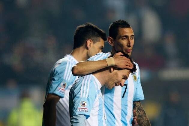 Lionel Messi during the match between Argentina vs Paraguay, valid for the semifinals of the Copa America 2015 held at the Estadio Municipal de Concepcion.  CarlosxEzequielxVannoni