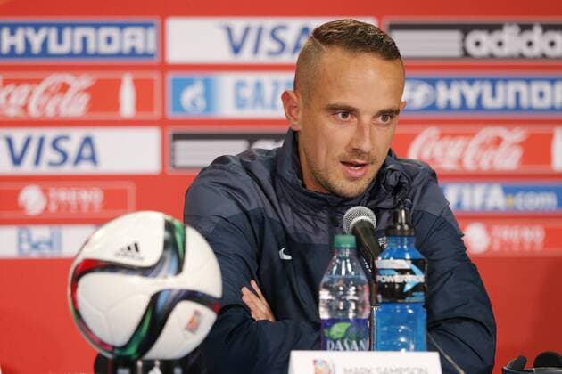 Mark Sampson (ENG), JUNE 30, 2015 - Football Soccer : England press conference PK Pressekonferenz prior to the FIFA Women s World Cup Canada 2015 Semi-final match against Japan at Commonwealth Stadium in Edmonton, Canada. NoxThirdxPartyxSales  (qdwa041597)