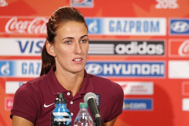 Jill Scott (ENG), JUNE 30, 2015 - Football Soccer : England press conference PK Pressekonferenz prior to the FIFA Women s World Cup Canada 2015 Semi-final match against Japan at Commonwealth Stadium in Edmonton, Canada. NoxThirdxPartyxSales  (qdwa041598)