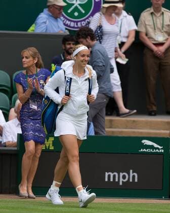 Sabine Lisicki (GER) Tennis - Wimbledon 2015 - Grand Slam ITF ATP Tennis Herren WTA Tennis Damen - AELTC - London - - Great Britain - 2 July 2015. Juergen Hasenkopf