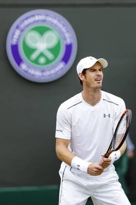 02.07.2015. Wimbledon, England. The Wimbledon Tennis Championships. Gentlemen& x2019;s Singles second round match between third seed Andy Murray (GBR) and Robin Haase (NED). Andy Murray in action xCraigxMercerx  ActionPlus11636924
