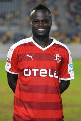Fussball, 2. Bundesliga, Deutschland, Herren, Porträttermin Saison 2015 2016, Fortuna Düsseldorf, F95: Didier Ya Konan (Düsseldorf). Einzelbild, Portrait, Porträt.