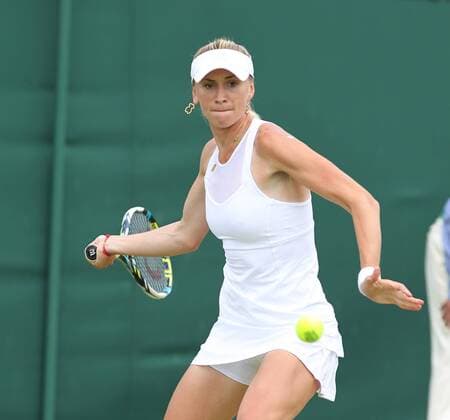TENNIS - WTA Tennis Damen Wimbledon 2015 LONDON,ENGLAND,02.JUL.15 - TENNIS - WTA Tour, Wimbledon 2015, Grand Slam. Image shows Olga Govortsova (BLR). GEPAxpictures xAlanxGrieves
