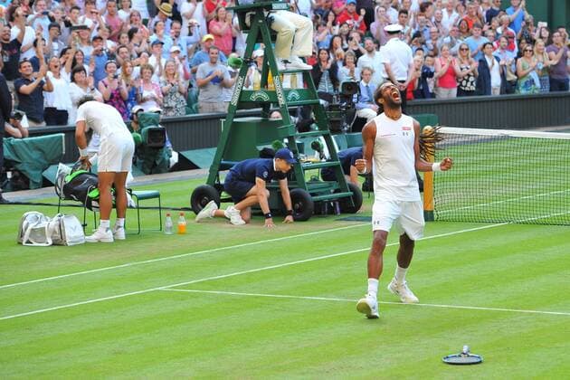 Dustin Brown (Ger) def Rafael Nadal (Esp) TENNIS : Wimbledon 2015 - 02 07 2015 TennisMagazine 