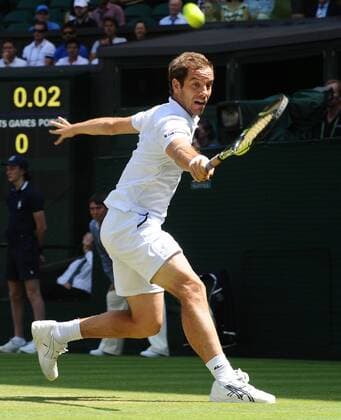Tennis - 2015 Wimbledon Championships - Week One, Friday Men s Singles, Second Round Grigor Dimitrov (BUL) vs. Richard Gasquet (FRA) Richard Gasquet on Centre Court COLORSPORT ANDREW COWIE 