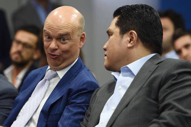 Aktuell Fußball, Italien, PK Inter Mailand Appiano Gentile (Co) 03 07 2015 - PK Inter Mailand Marco Fassone-Erick Thohir 