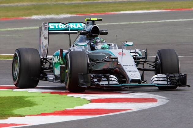 03.07.2015. Silverstone, Northants, England. Formula 1 British Grand Prix practice. Nico Rosberg, Mercedes AMG Petronas F1 Team. xTimxWilliamsx  ActionPlus11637297