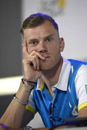 Aktuell Radsport, Tour de France, PK Team Astana BOOM Lars of Astana Pro Team CYCLISME : Tour de France - Astana - Conference de Presse - Utrecht - 03 07 2015 PhotoNews Panoramic 
